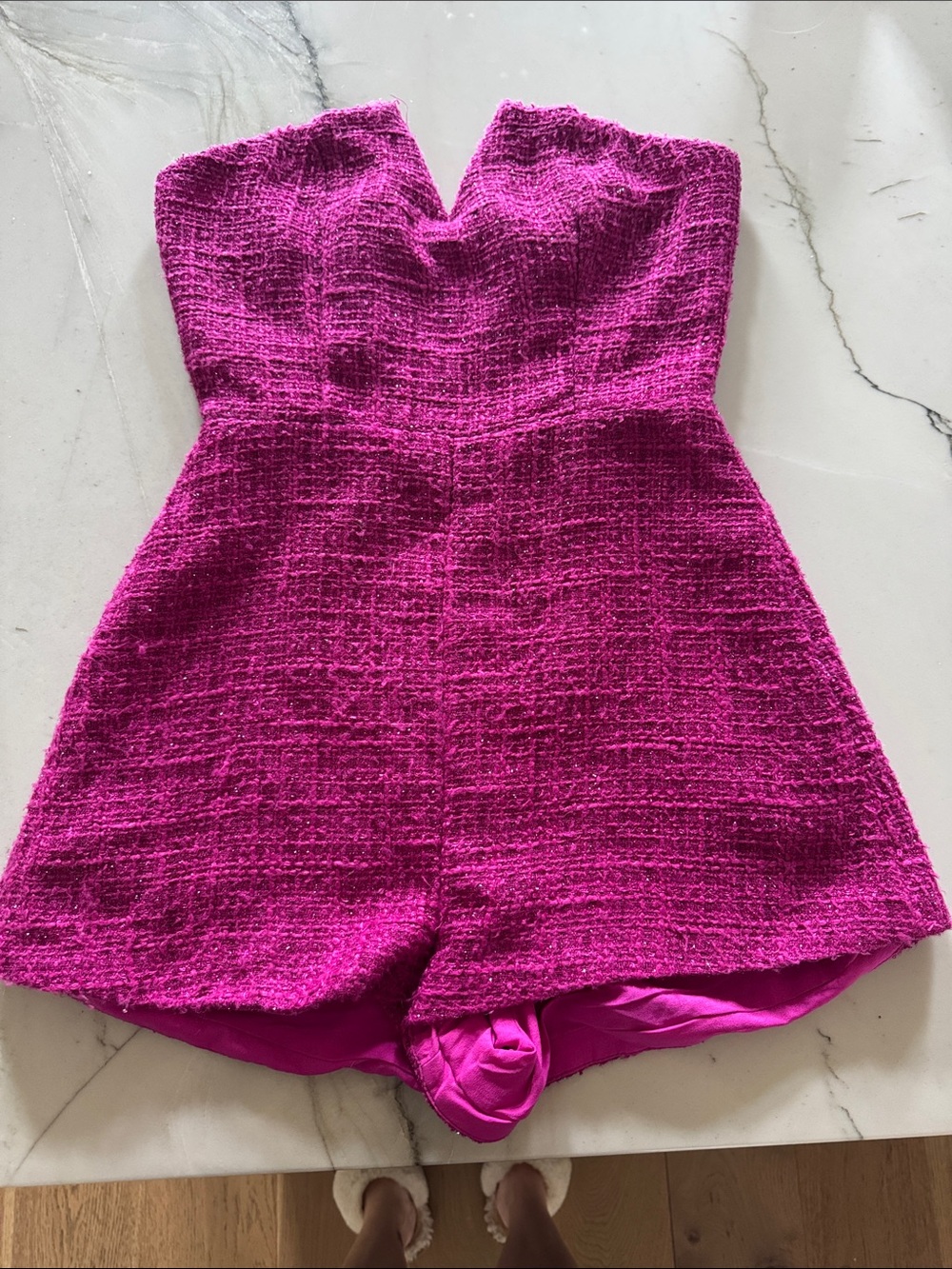 DO+BE Hot Pink Strapless Romper